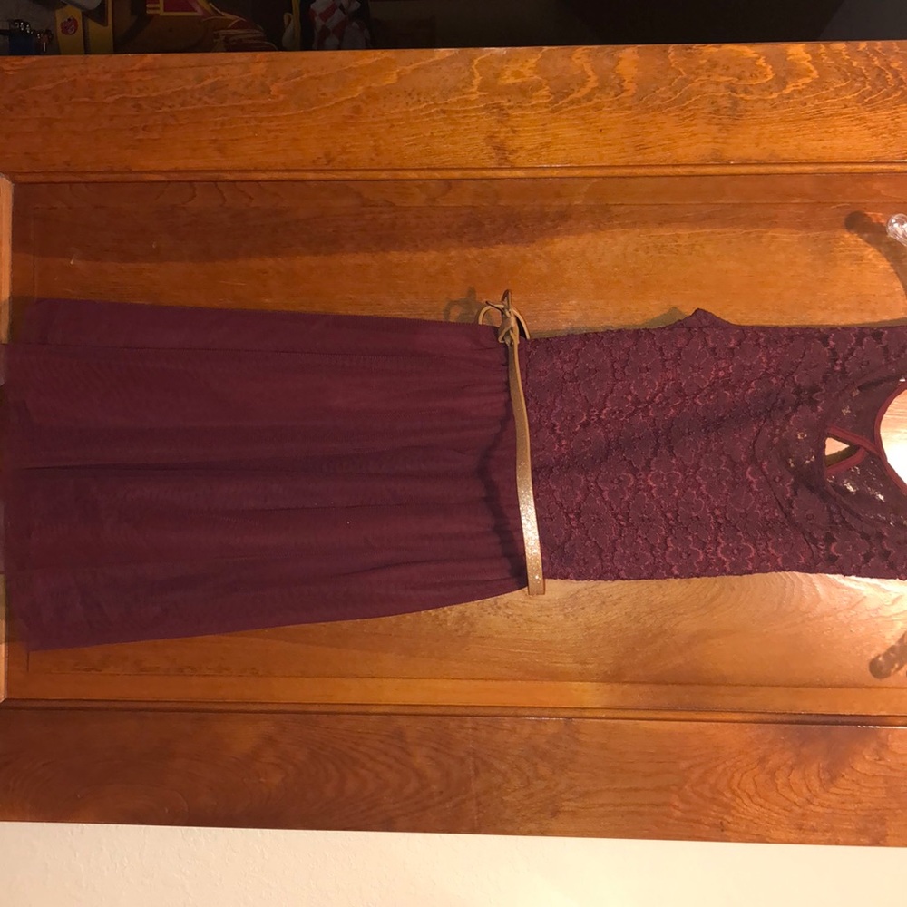 Burgundy Dress